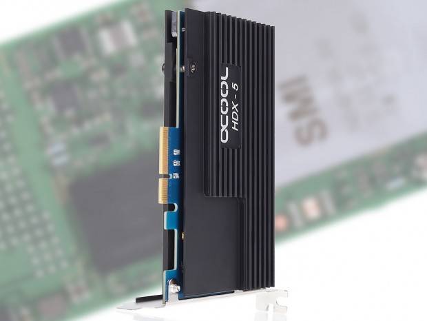 最大4台でRAIDが組める、RAIDコントローラ内蔵のヒートシンク付きM.2変換カードがAlphacoolから