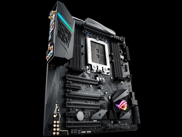 Ryzen Treadripper向けゲーミングマザーボード、ASUS「ROG Strix X399-E Gaming」