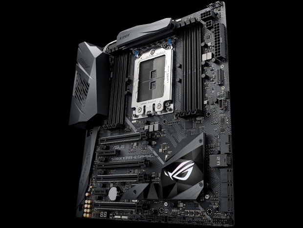 Ryzen Treadripper向けゲーミングマザーボード、ASUS「ROG Strix X399-E Gaming」
