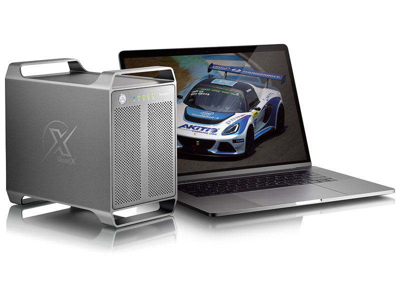 Thunderbolt 3接続対応ストレージケース「Thunder3 Quad X」がAKiTiO