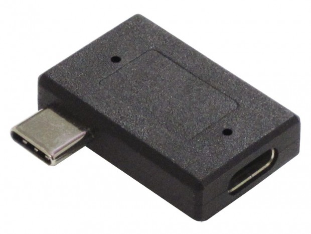 アイネックス、USB Type-CをL字型に変換するアダプタ「U20CC-LFADP」