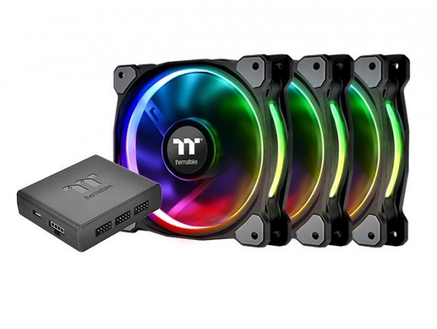 1,680万色カラー対応のRGB LEDファンセットがThermaltakeから