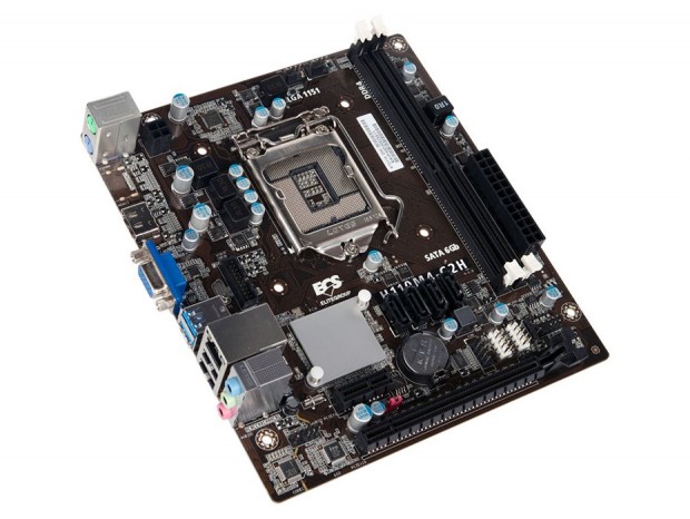 Mini-ITXケースにも入るMicroATXマザーボード、ECS「H110M4-C2H」