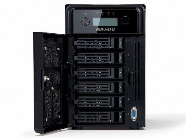 国内開発のハードウェアRAIDを搭載。RAID 6対応NASがバッファローから