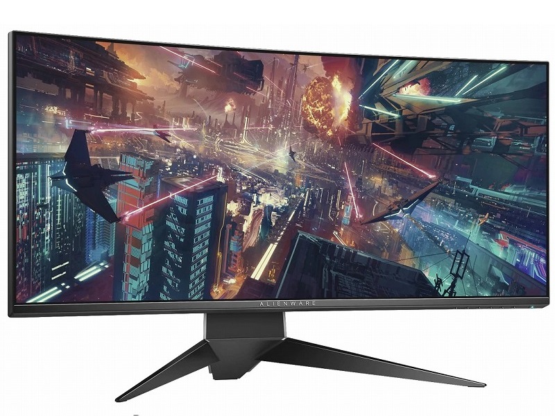 G-SYNC対応の34インチ曲面液晶、Dell「AW3418」シリーズ