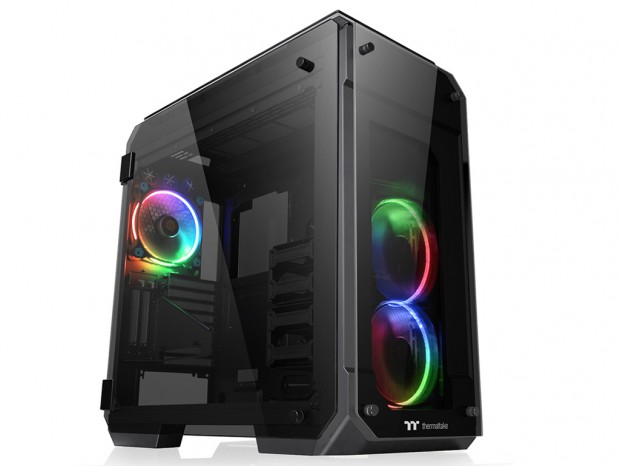 4面強化ガラスのDIY水冷向きフルタワーPCケース、Thermaltake「VIEW 71 TG」シリーズ