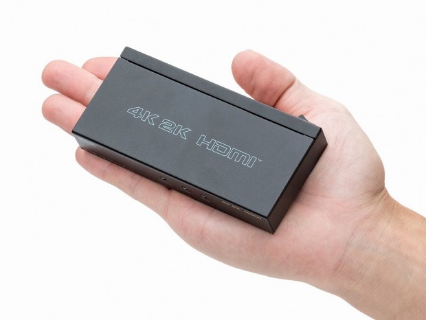 4K/60Hzの高画質映像を2画面出力できるHDMI分配器、サンワダイレクト「400-VGA013」