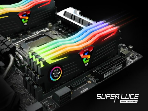 RGB LED搭載のDDR4ゲーミングメモリ、GeIL「SUPER LUCE RGB SYNC」