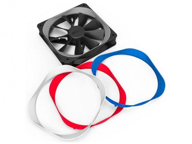 NZXT、ケースファン「Aer F」の色が変更できるフレームカバー120mm用と140mm用