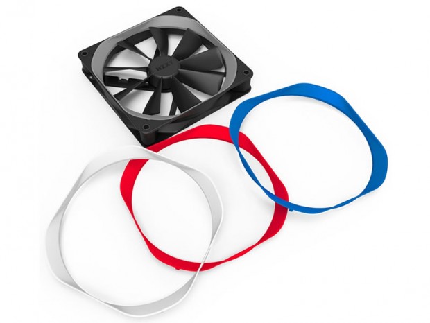 NZXT、ケースファン「Aer F」の色が変更できるフレームカバー120mm用と140mm用