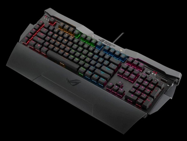 ASUS、「ROG Horus GK2000 RGB」アルミ天板を採用した大型ゲーミング