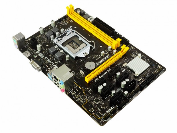 PCIe×6本のマイニング向けMicroATXマザーボード、BIOSTAR「H110M-BTC」