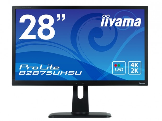 応答速度1msの28型4K液晶ディスプレイ、iiyama「ProLite B2875UHSU」