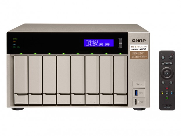 クアッドコアAPU搭載の企業向けNAS、QNAP「TVS-x73」「TS-x73U」