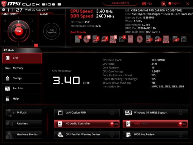 16コアのRyzen Threadripperを活かすゲーミング向けマザーボード「X399