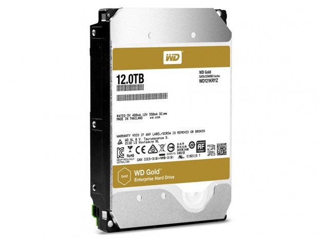 WD製エンタープライズHDD「WD Gold 12TB」の価格と発売日をアナウンス