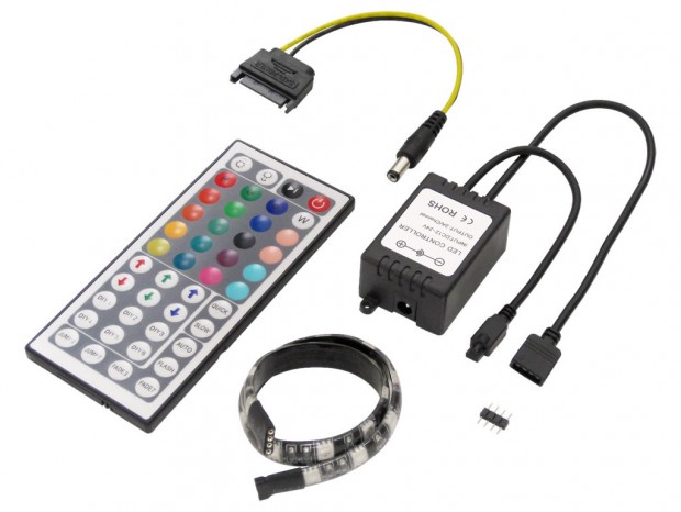 LEDストリップ、コントローラー、リモコンのセット品がアイネックスから