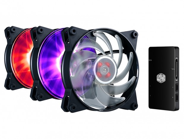 Cooler Master、120mm RGB LEDファン×3とLEDコントローラのセットモデル近日発売