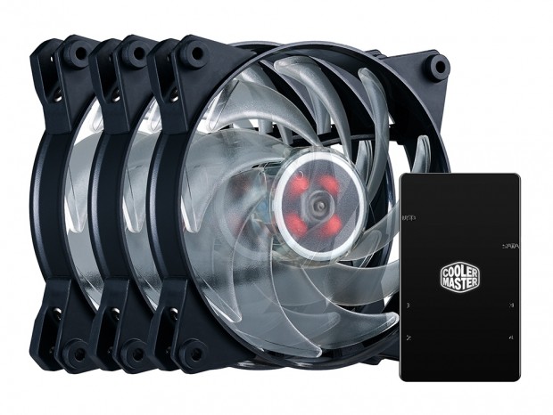 Cooler Master、120mm RGB LEDファン×3とLEDコントローラのセットモデル近日発売