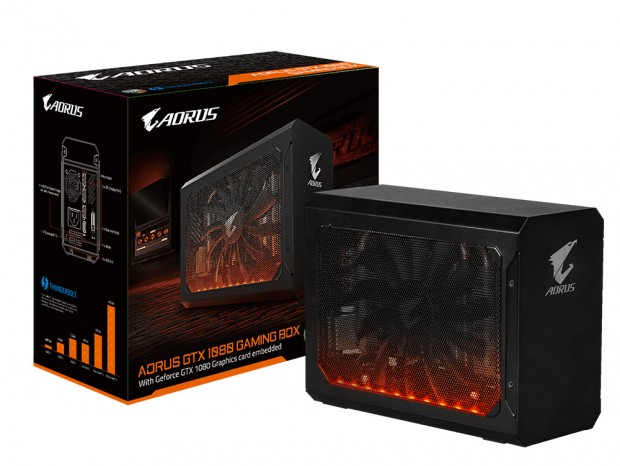GTX 1080搭載の外部GPUボックス、GIGABYTE「AORUS GTX 1080 Gaming Box」