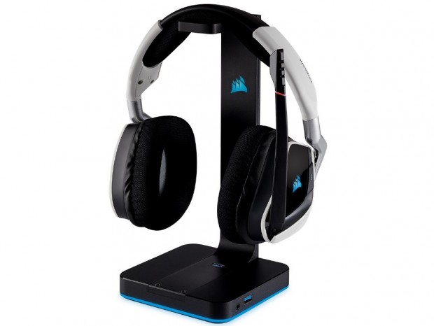 CORSAIR、7.1chサラウンドとLED機能を搭載するヘッドセットスタンド「ST100 RGB」