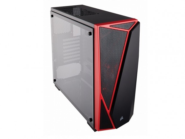 CORSAIR、左右非対称フロントのミドルタワー「Carbide SPEC-04」に強化ガラスモデル追加