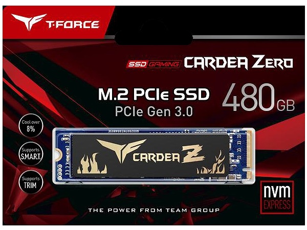 超薄型“グラフェン”ヒートシンク搭載のNVMe SSD、Team「CARDEA ZERO PCIe M.2 SSD」