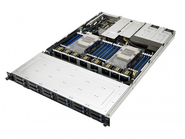 ホットスワップベイ×12のデュアルXeon対応1UサーバーがASUSから