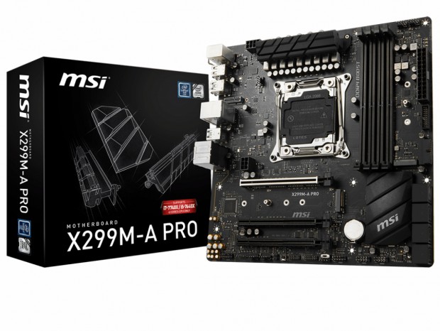 MSI、MicroATXサイズのLGA2066対応マザーボード「X299M-A PRO」