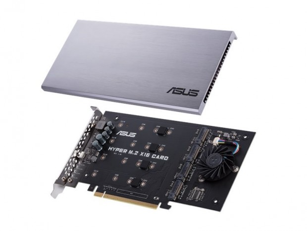ASUS、NVMe M.2 SSDを4台搭載できる拡張カード「HYPER M.2 X16 CARD」