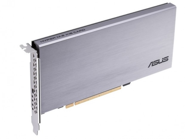 ASUS、NVMe M.2 SSDを4台搭載できる拡張カード「HYPER M.2 X16 CARD」