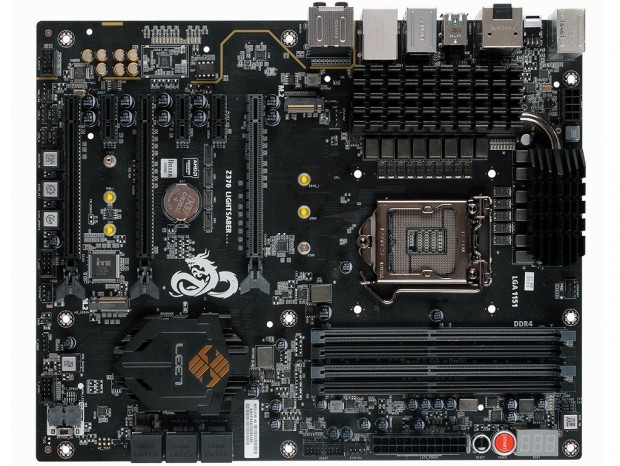 Coffee Lake対応のハイエンドマザーボード、ECS「Z370-Lightsaber」