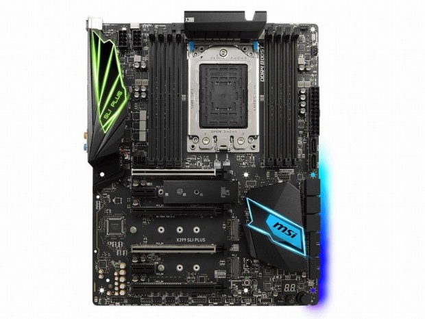 MSI、Ryzen Threadripper対応のメインストリームマザー「X399 SLI PLUS」