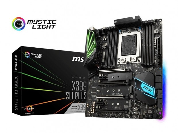 MSI、Ryzen Threadripper対応のメインストリームマザー「X399 SLI PLUS」