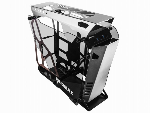 サイズ、アルミ＆強化ガラス採用のオープンフレームPCケース、RAIDMAX「X08」取り扱い開始