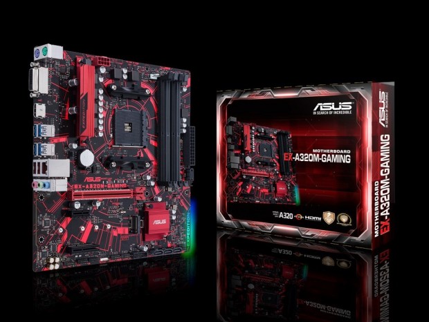 ネットカフェ向け高耐久ゲーミングMicroATXマザー、ASUS「EX-A320M-GAMING」