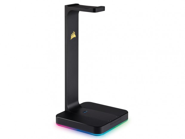 CORSAIR、RGB LED搭載で7.1ch仮想サラウンド対応ヘッドセットスタンドを国内発売