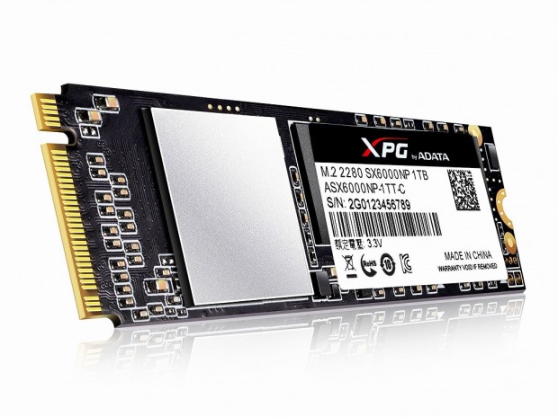 PCIe3.0（x2）接続のエントリーM.2 NVMe SSD、ADATA「XPG SX6000」11月中旬発売