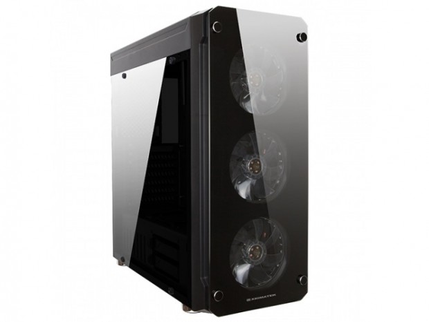 強化ガラスフロントとアクリルサイドのミドルタワー、XIGMATEK「Glare 7A」