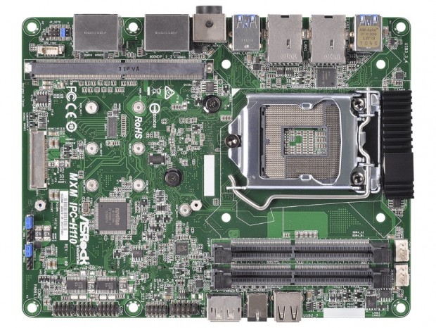 ASRock、GeForce GTX 10シリーズ対応のMicro-STXマザー「MXM IPC-H110/Q170」