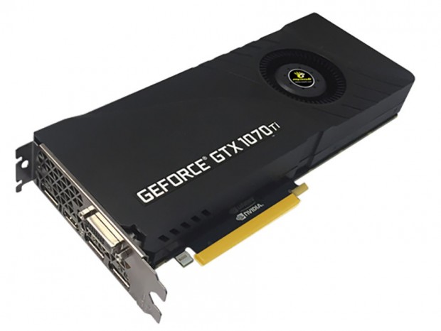 外排気クーラー搭載のGeForce GTX 1070 TiグラフィックスカードがManliから