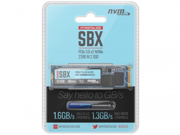 東芝製3D TLC採用のエントリーM.2 SSD、MyDigitalSSD「SBX」シリーズ
