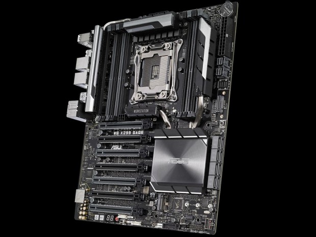 PCIe3.0（x16）×7本のWS向けX299マザーボード、ASUS「WS X299 SAGE」