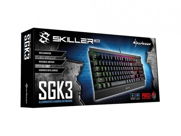 最大100マクロ対応のRGBメカニカルキーボード、SHARKOON「SKILLER MECH SGK3」