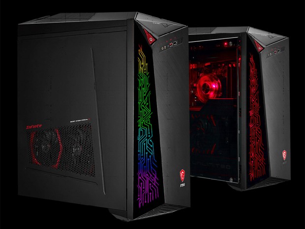 MSI、Coffee Lake搭載のゲーミングデスクトップPC「Infinite X」