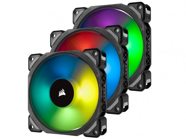 4つのRGB LEDを個別に制御できるプレミアムファン、CORSAIR「ML PRO RGB」シリーズ