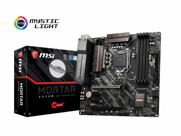 Intel Z370チップ採用のゲーミングMicroATXマザー、MSI「Z370 MORTAR」