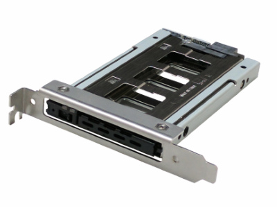 拡張スロットに取り付けるリムーバブルラック、Addonics「Amber Mini Mobile Rack」