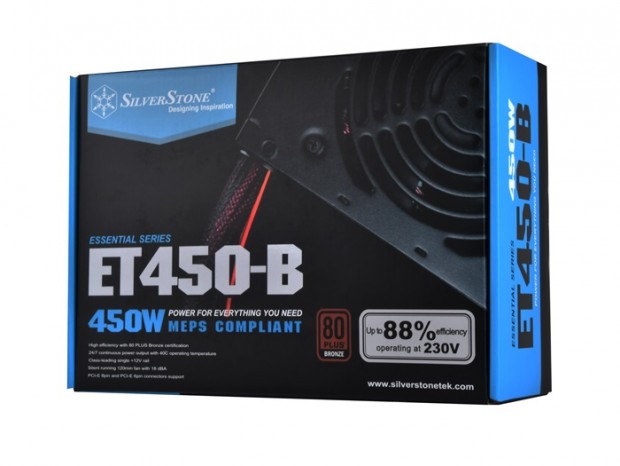 奥行140mmのショートサイズBRONZE電源、SilverStone「Essential Series ET450-B」