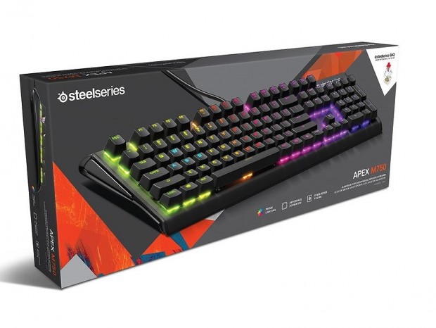 SteelSeries、「QX2」スイッチ採用ゲーミングキーボード「APEX M750 JP」12月7日発売